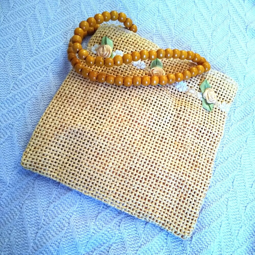 Peachy Cream Hand Purse